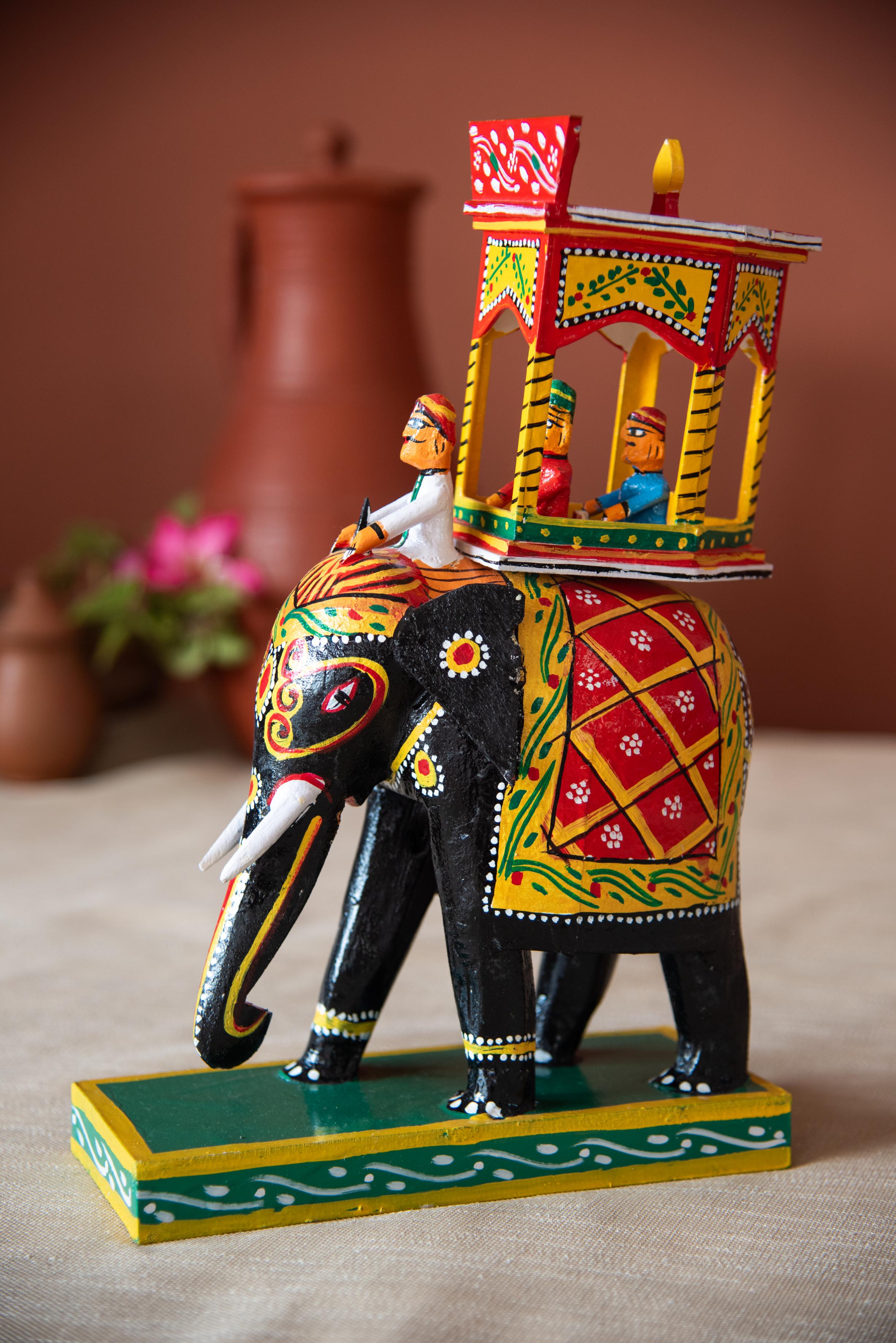Wood Elephant Ambari Big – Kalpa Druma