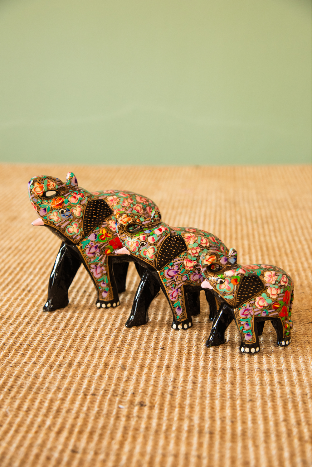 Paper Mache Elephant Set