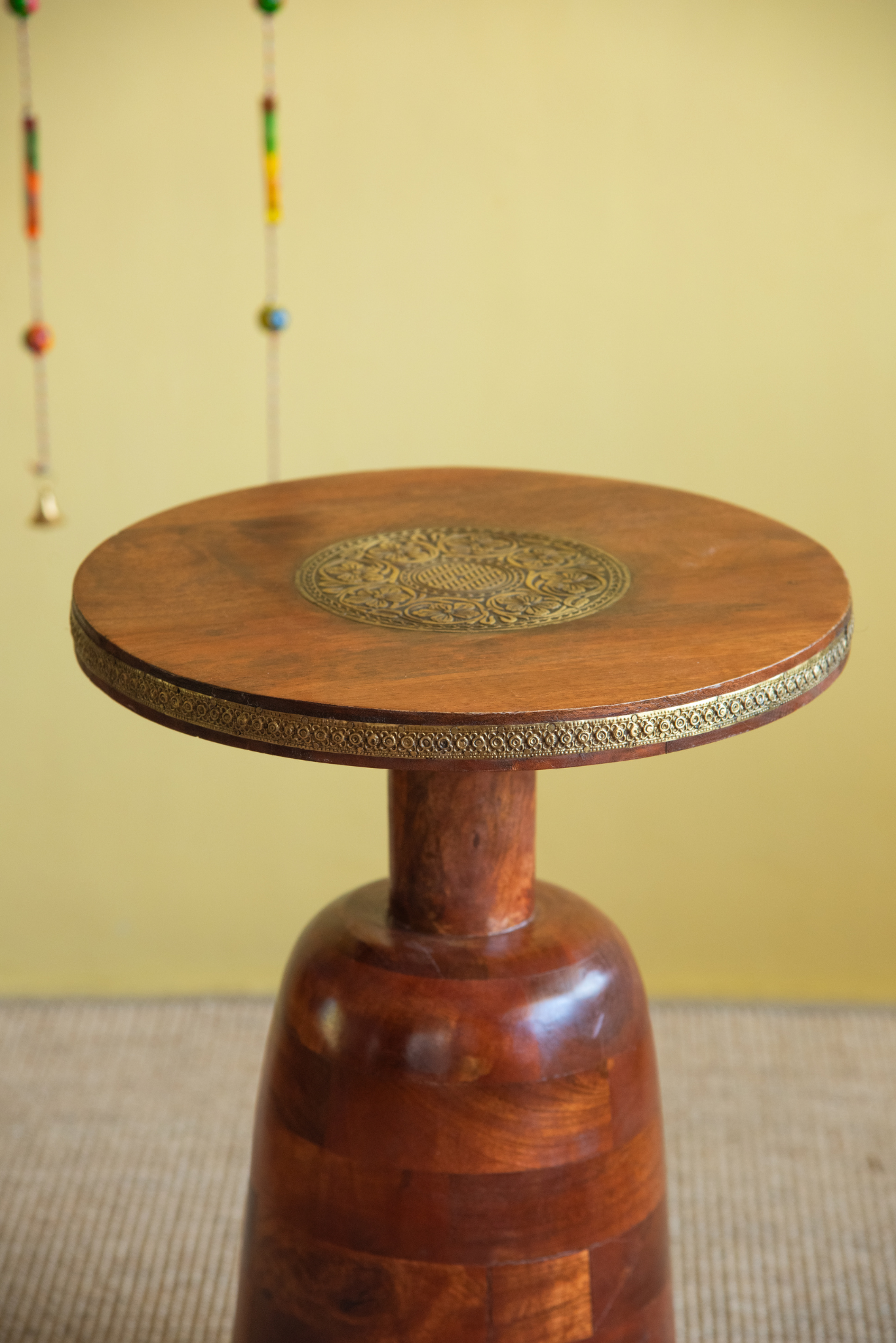 
                  
                    Wooden Stool Brass
                  
                