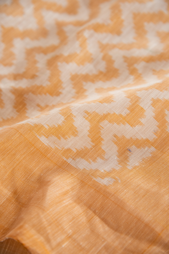 
                  
                    Silk Ikkat Linen Saree
                  
                