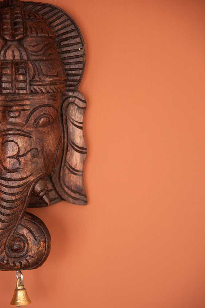 
                  
                    Wooden Ganesh Mask
                  
                