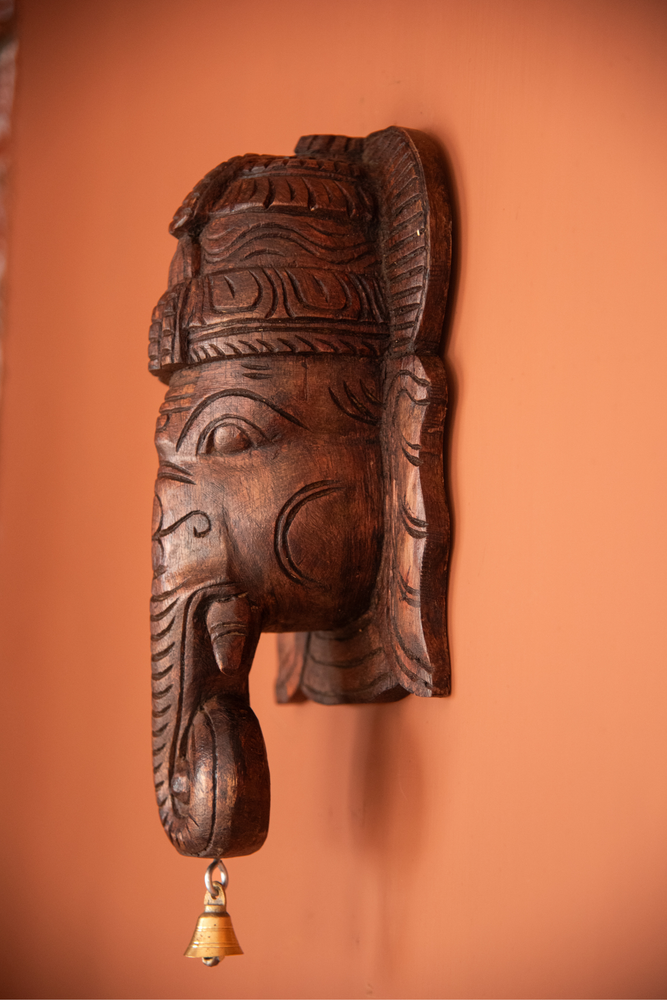 
                  
                    Wooden Ganesh Mask
                  
                