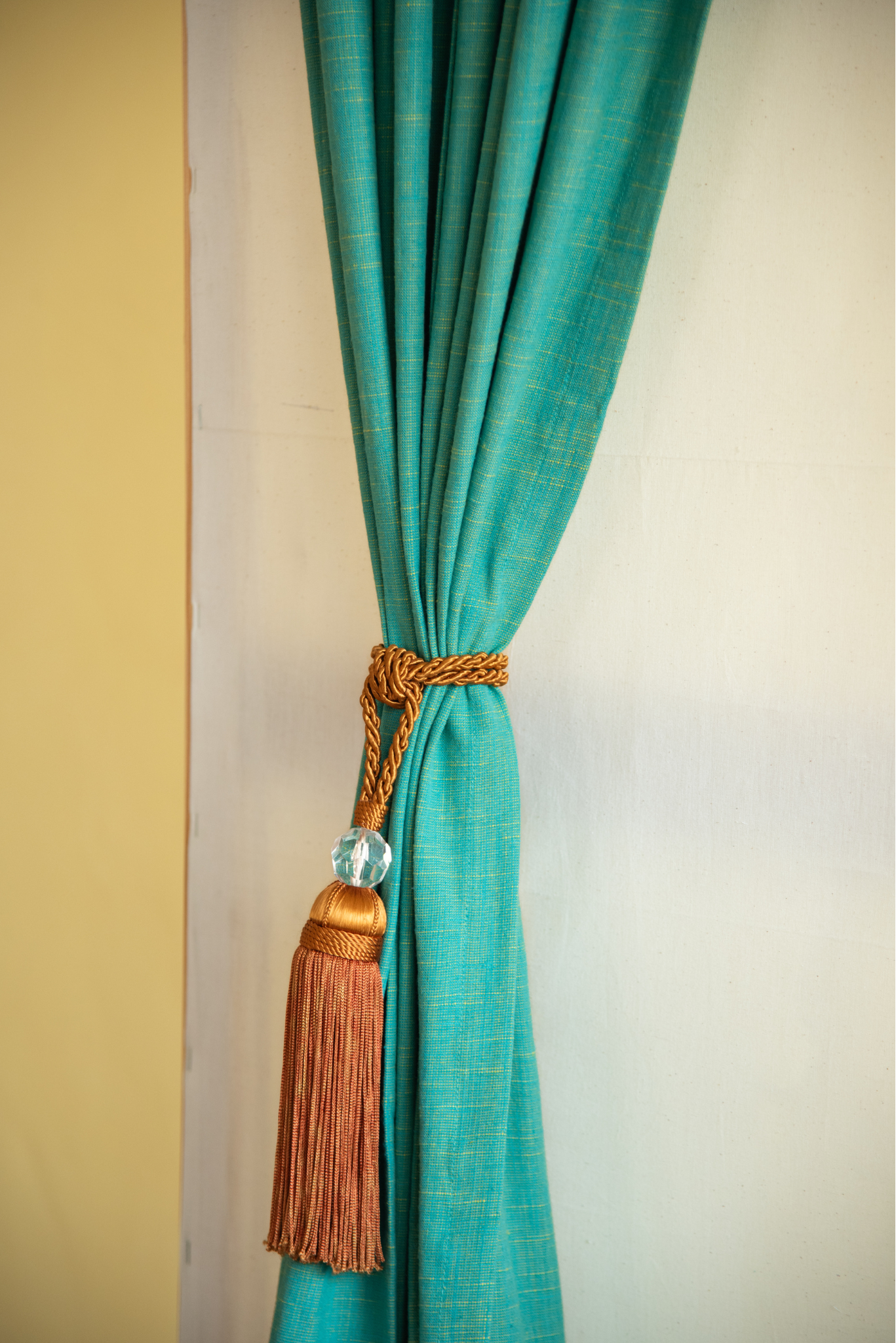 
                  
                    Cotton Curtain Aqua Blue Door
                  
                