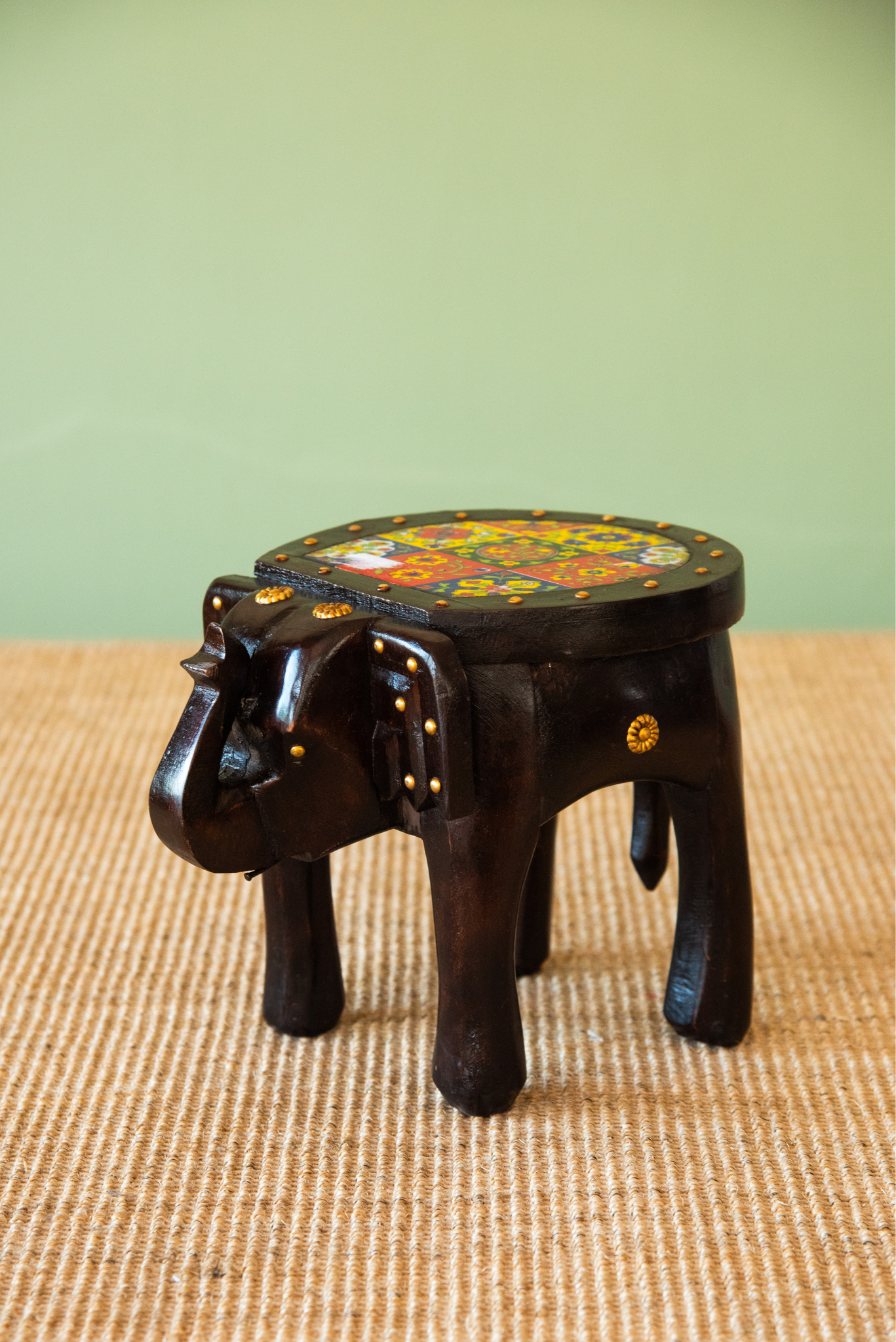 
                  
                    Wooden Elephant Moudha Stand
                  
                