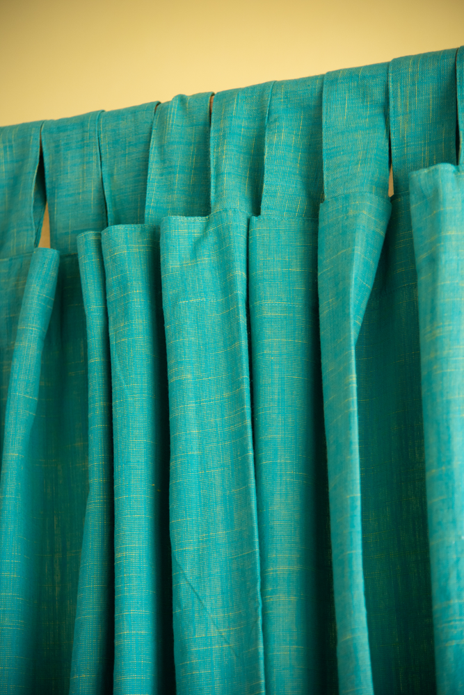 
                  
                    Cotton Curtain Aqua Blue Door
                  
                