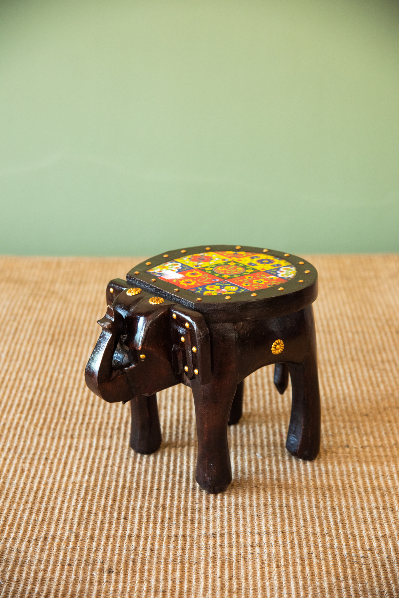 
                  
                    Wooden Elephant Moudha Stand
                  
                