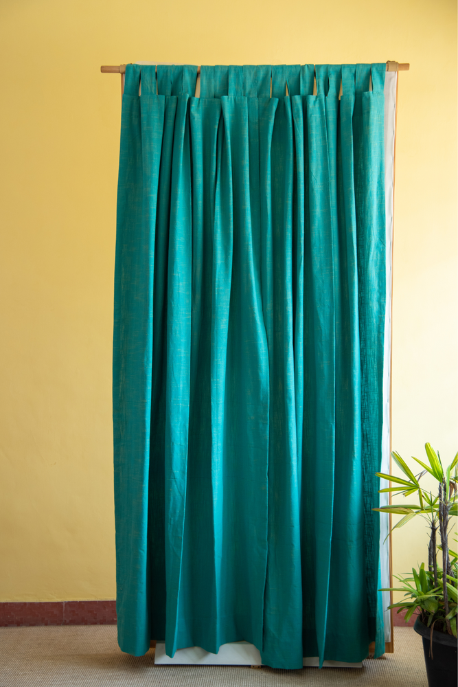 
                  
                    Cotton Curtain Aqua Blue Door
                  
                