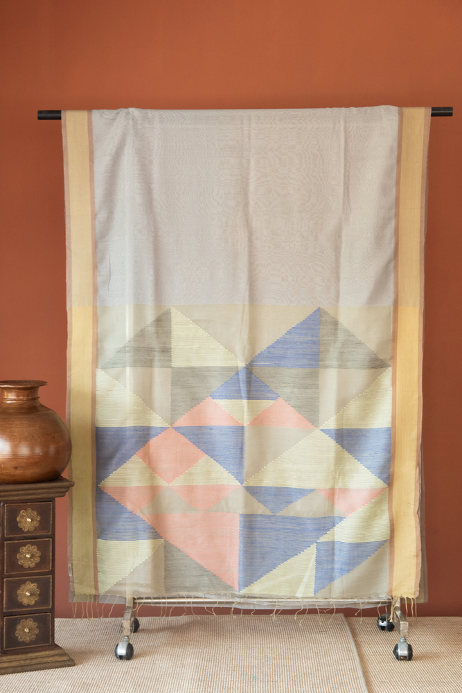 
                  
                    Linen Silk Jamdhani Saree
                  
                