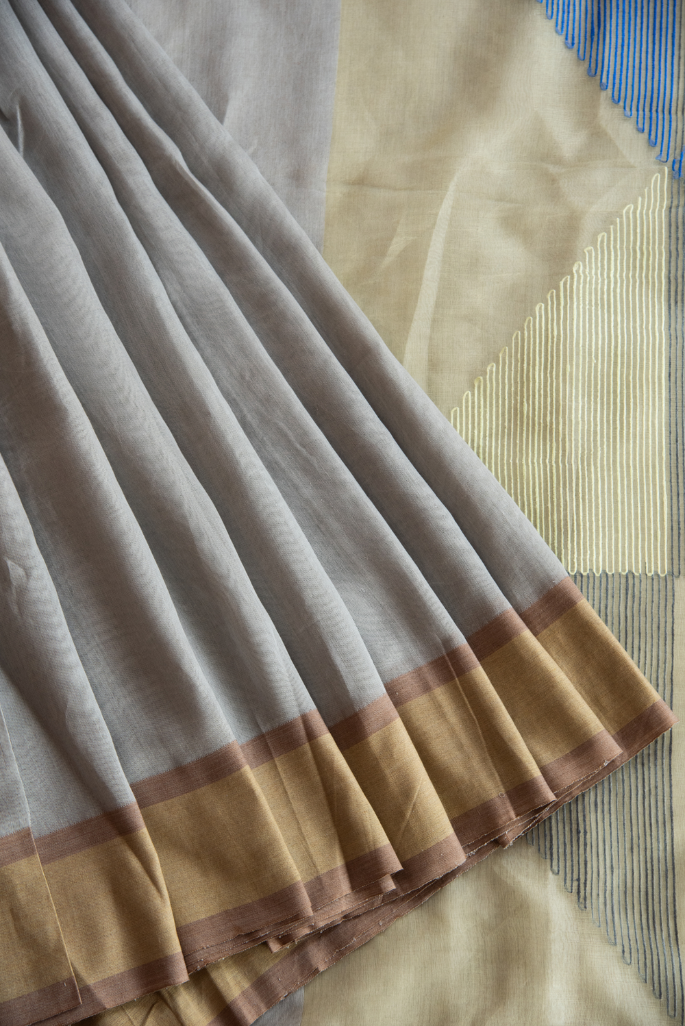 Linen Silk Jamdhani Saree