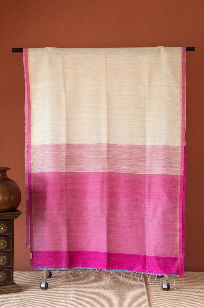 
                  
                    Linen Silk Jamdhani Saree
                  
                