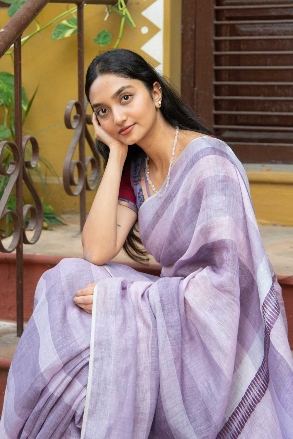 Linen Saree