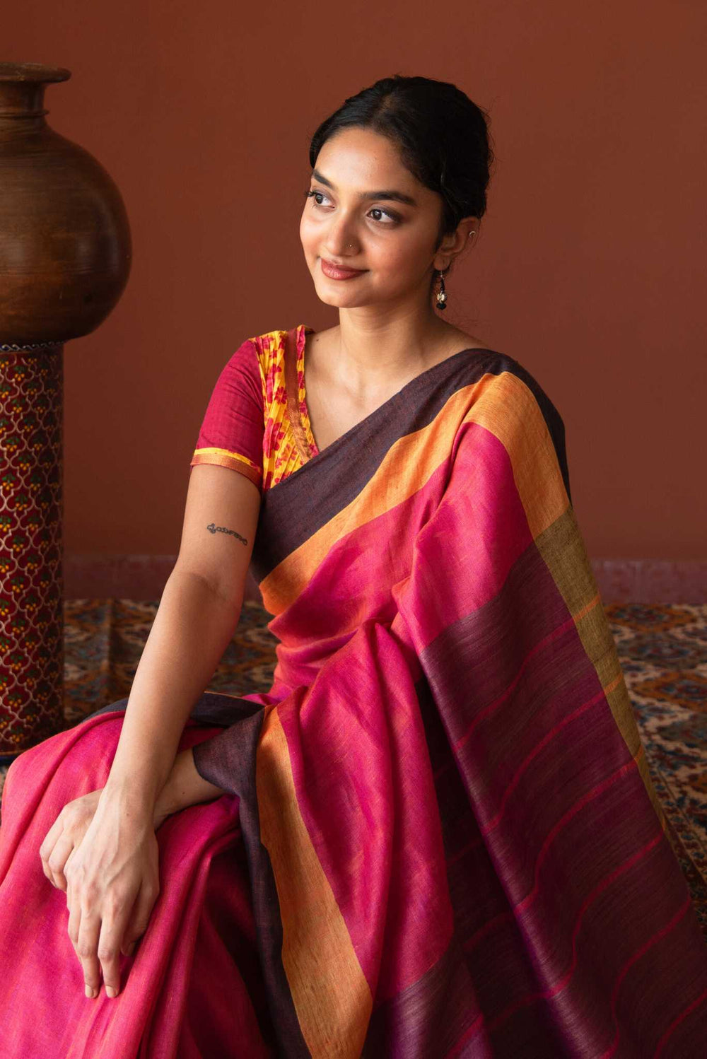 Linen Saree