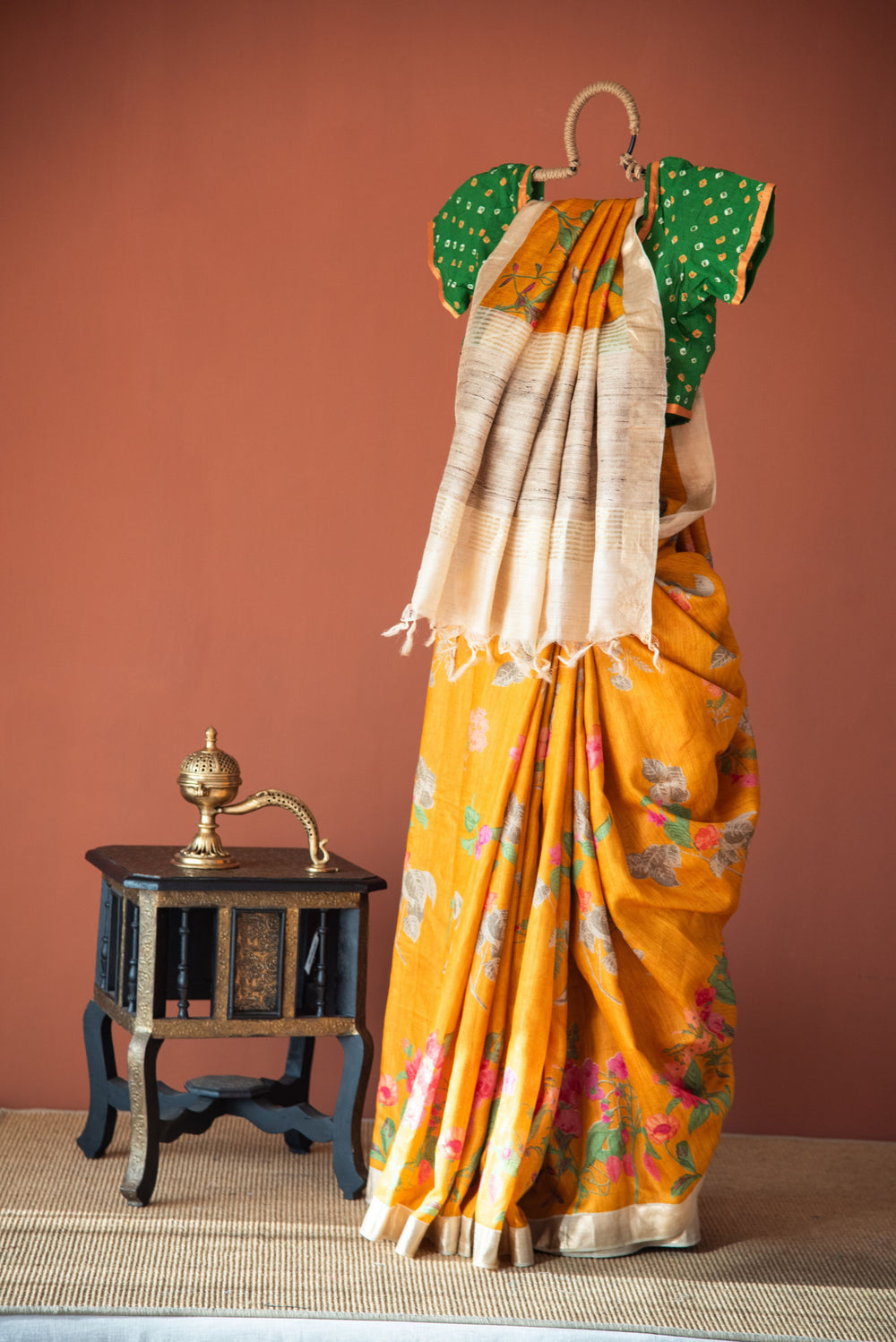 Moonga silk saree