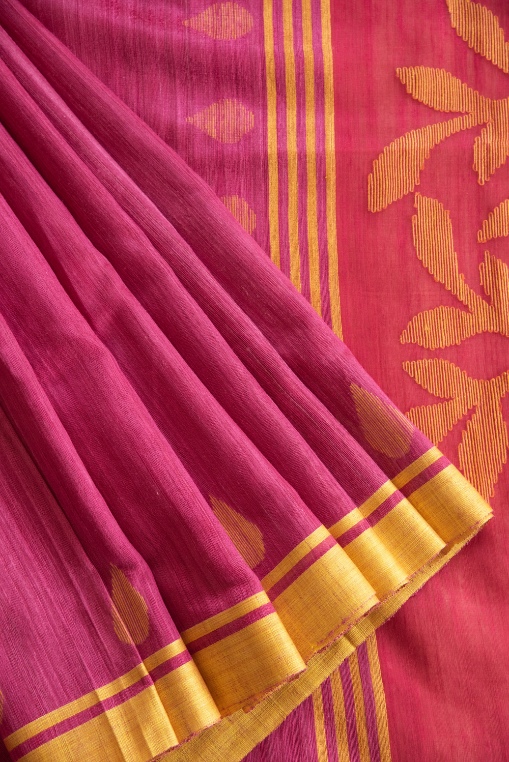 Linen Silk Jamdhani Saree