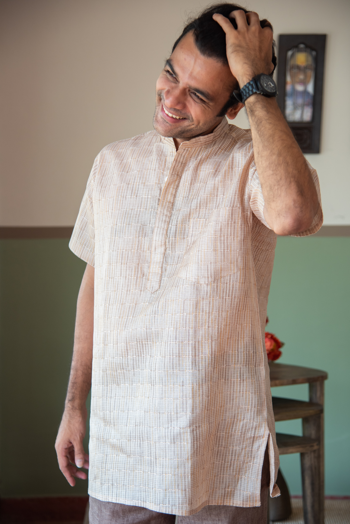 
                  
                    MENS LONG KURTA H/S TUSSAR SILK
                  
                