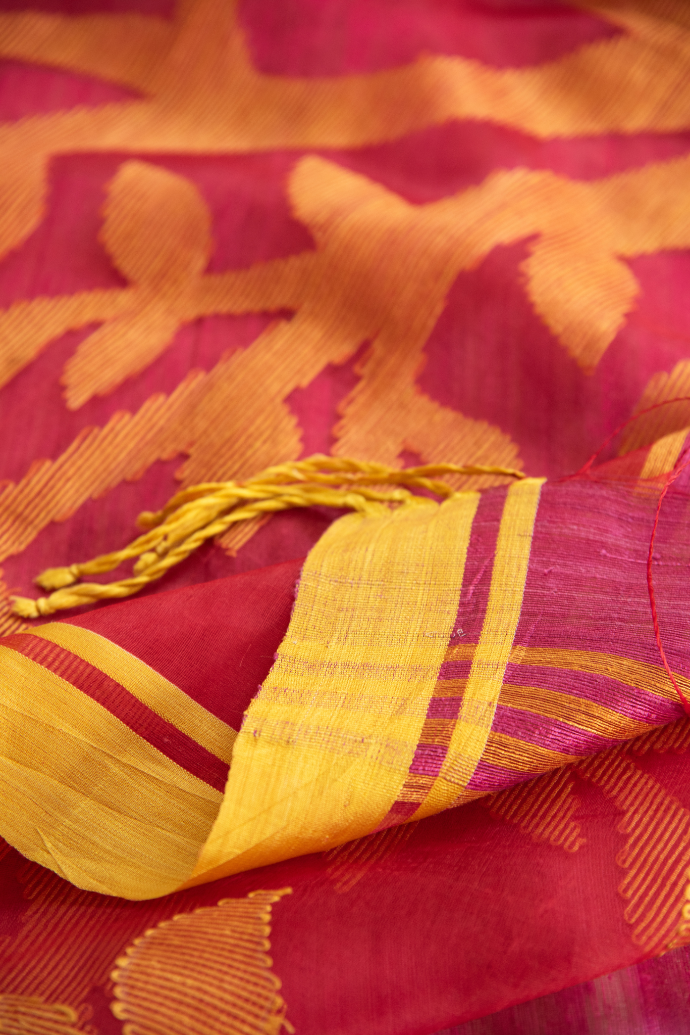 
                  
                    Linen Silk Jamdhani Saree
                  
                