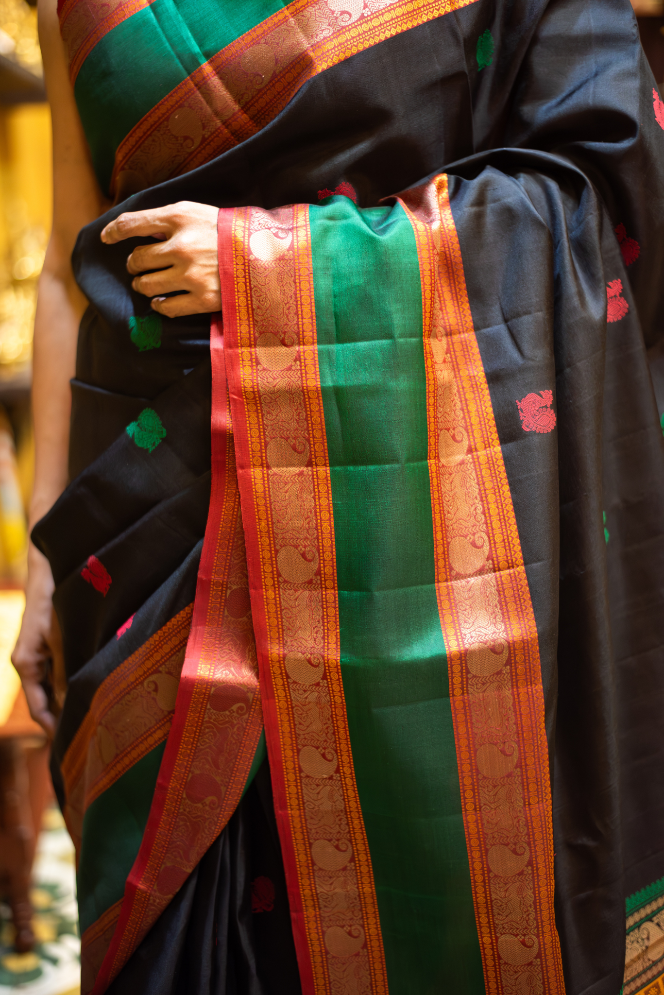 
                  
                    Silk Handloom Saree
                  
                