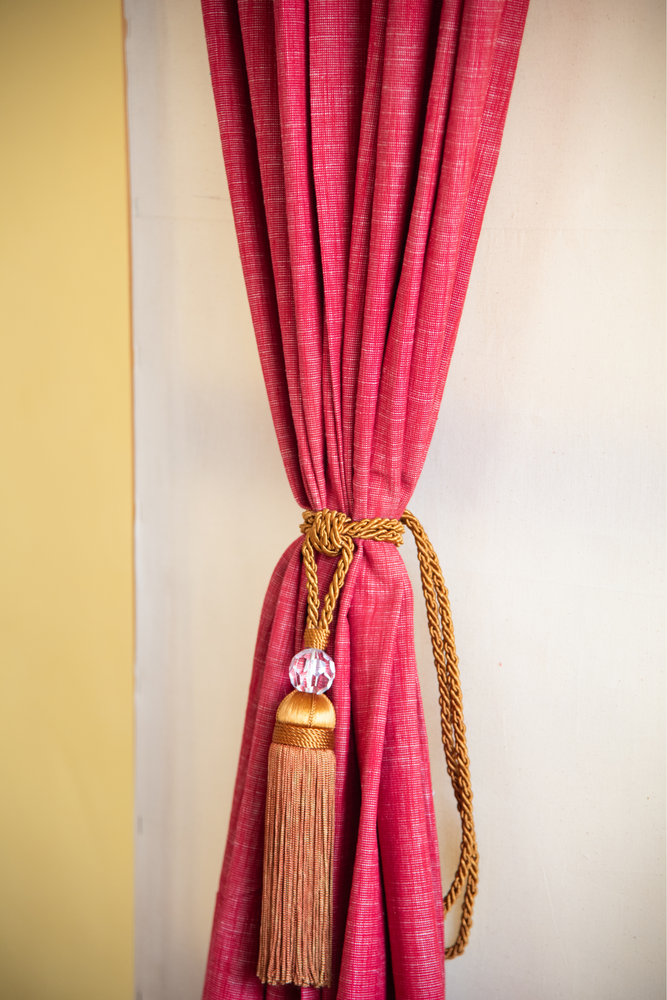 
                  
                    Cotton Curtain Red Door
                  
                