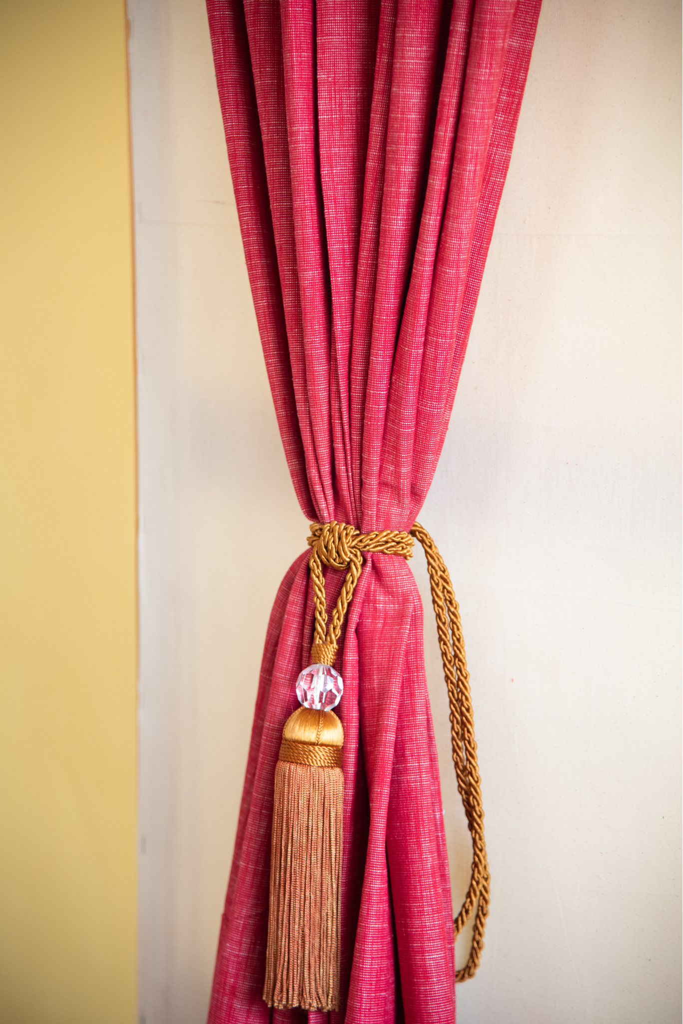 
                  
                    Cotton Curtain Red Door
                  
                