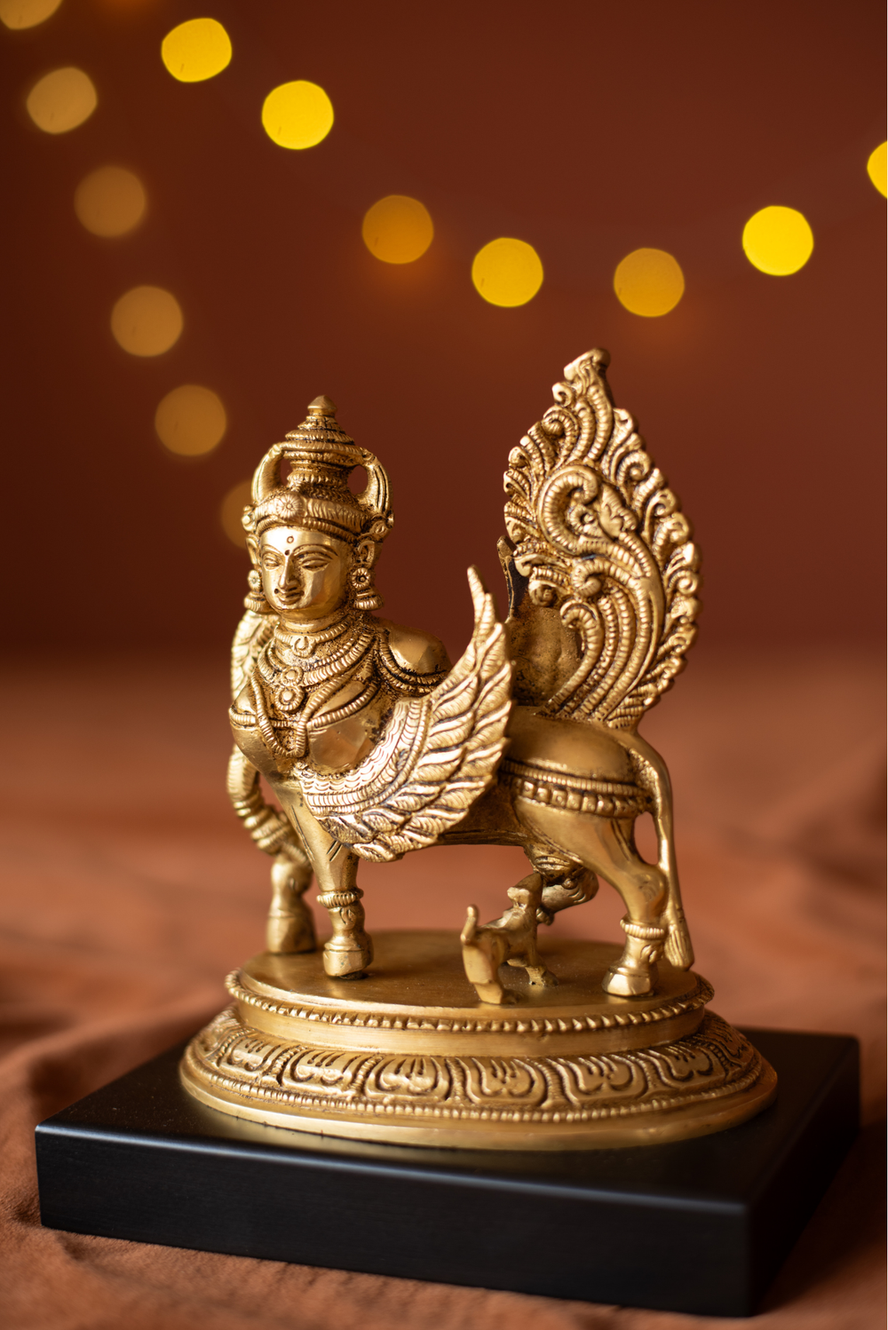 Brass Kamadhenu idol