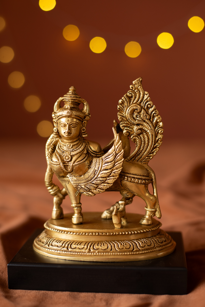 
                  
                    Brass Kamadhenu idol
                  
                