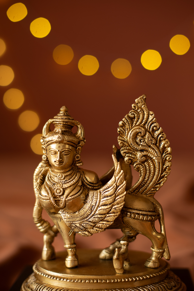 
                  
                    Brass Kamadhenu idol
                  
                