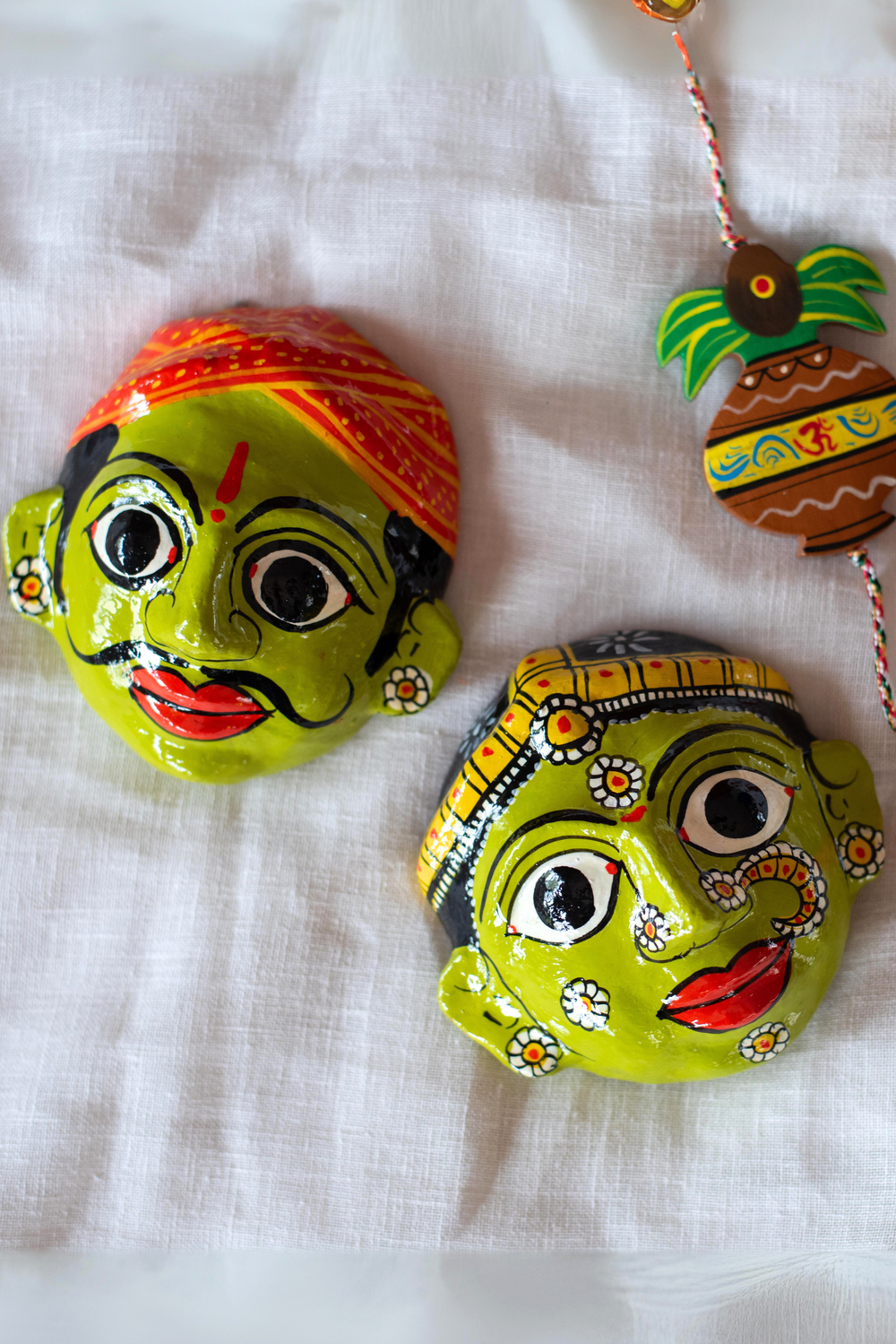 Cheriyal Mask Small Pair