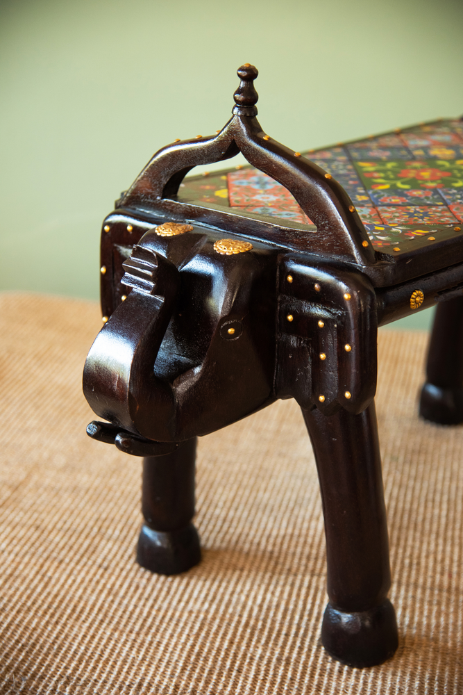 
                  
                    Wooden Tile Elephant Stand
                  
                