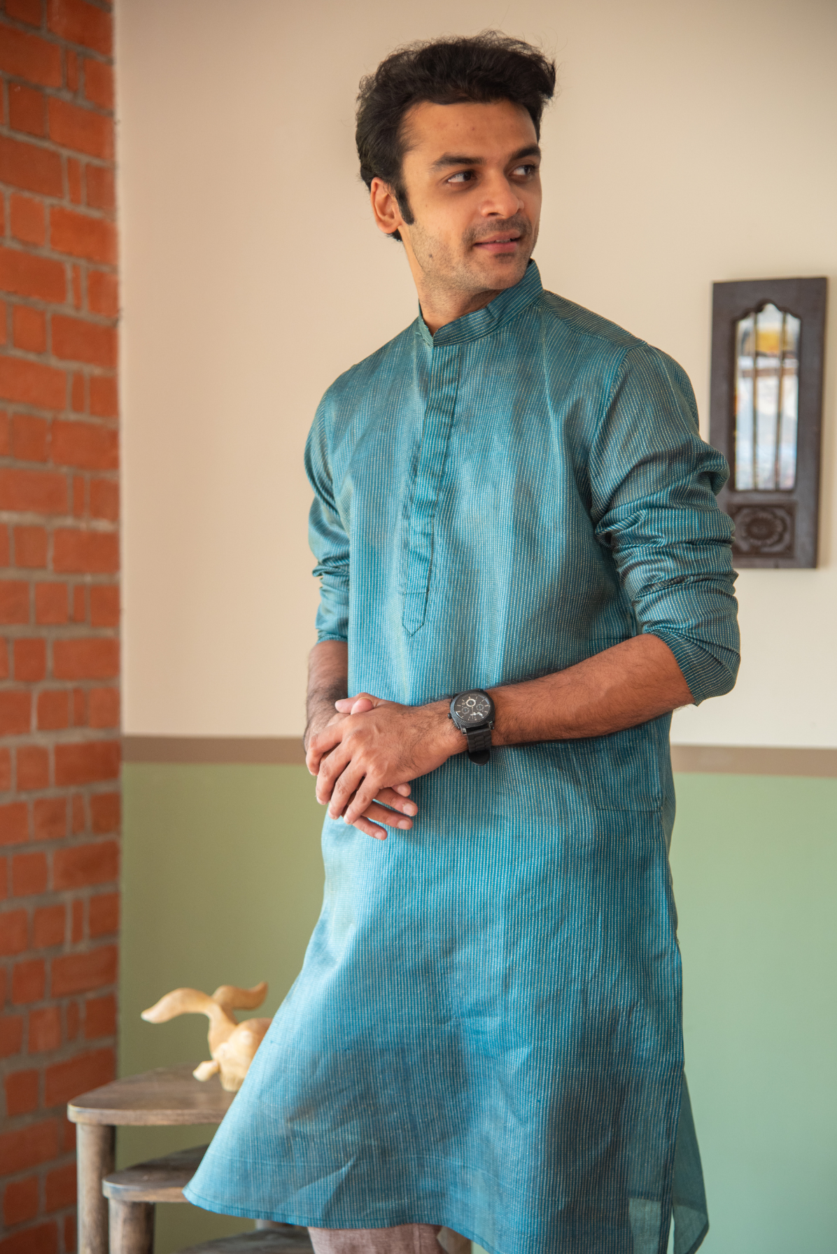 
                  
                    MENS LONG KURTA H/S TUSSAR SILK
                  
                