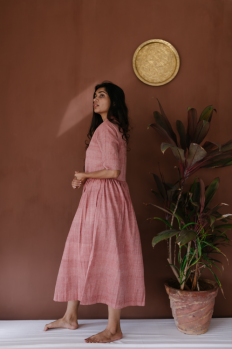 
                  
                    Handloom Cotton Midi Shirt Dress
                  
                