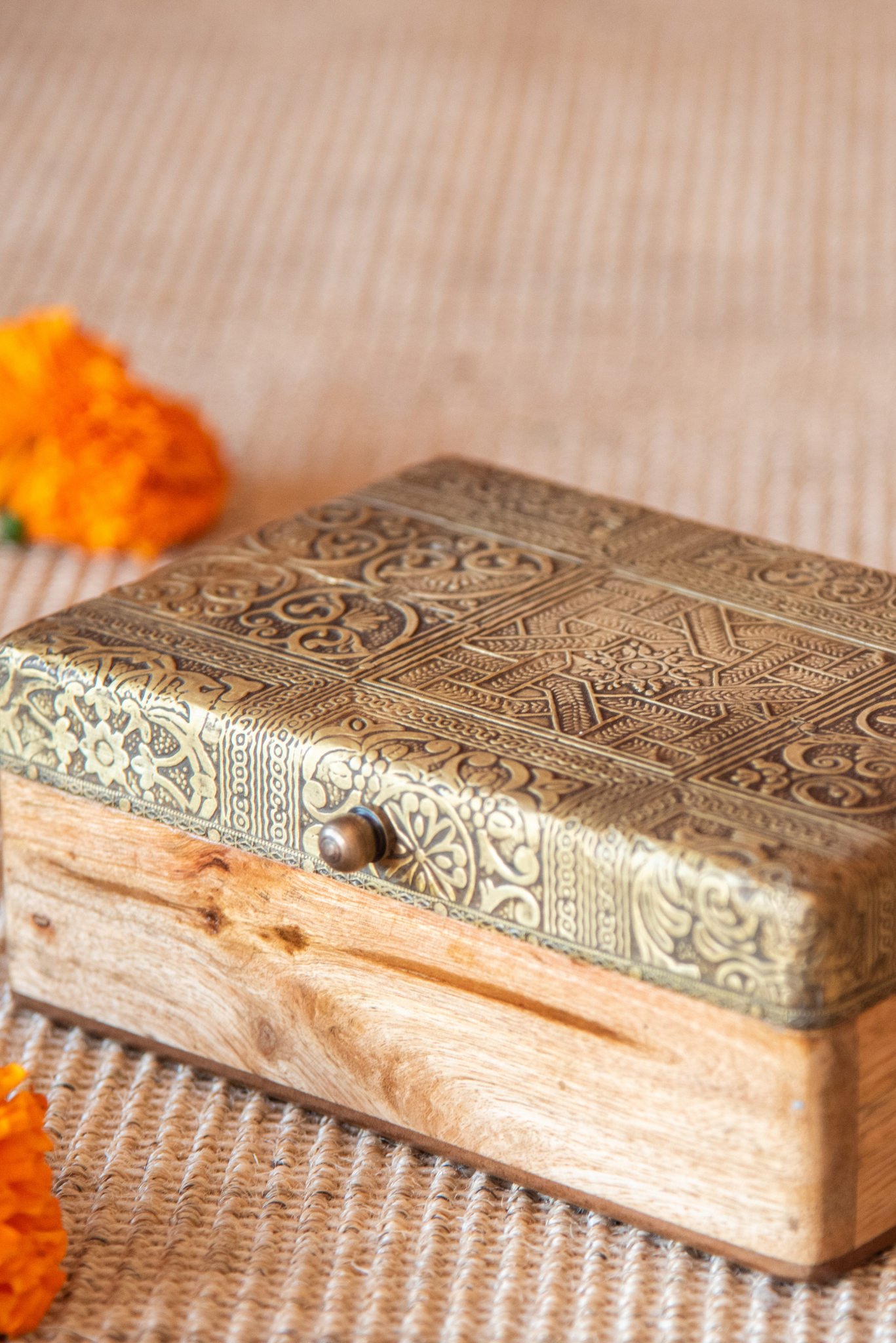 
                  
                    Wooden Box Brass
                  
                