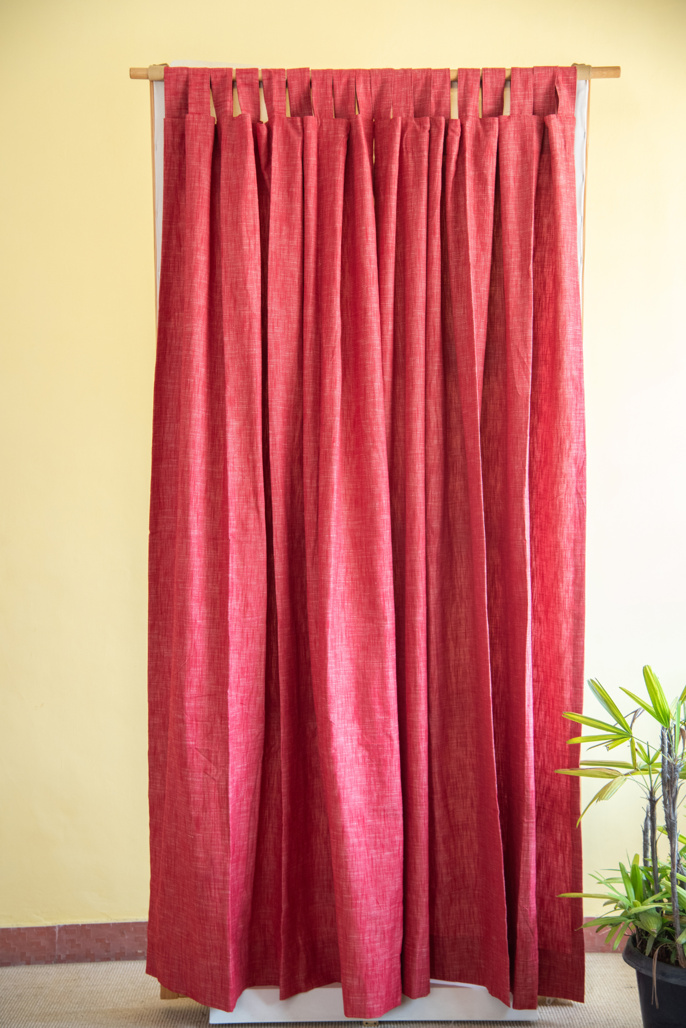 
                  
                    Cotton Curtain Red Door
                  
                