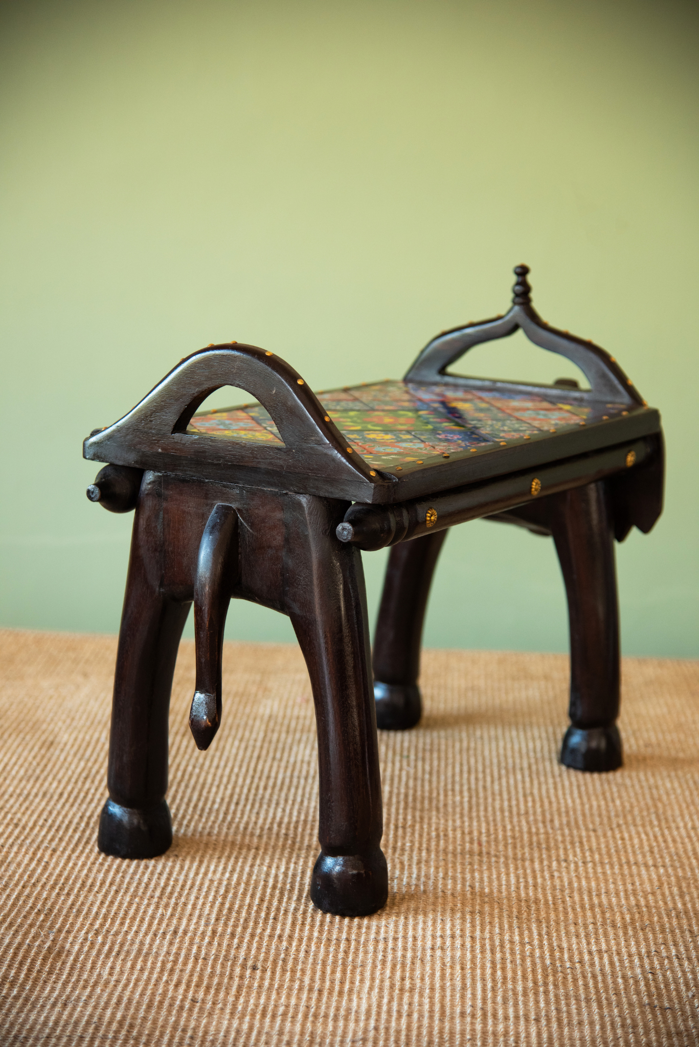 
                  
                    Wooden Tile Elephant Stand
                  
                