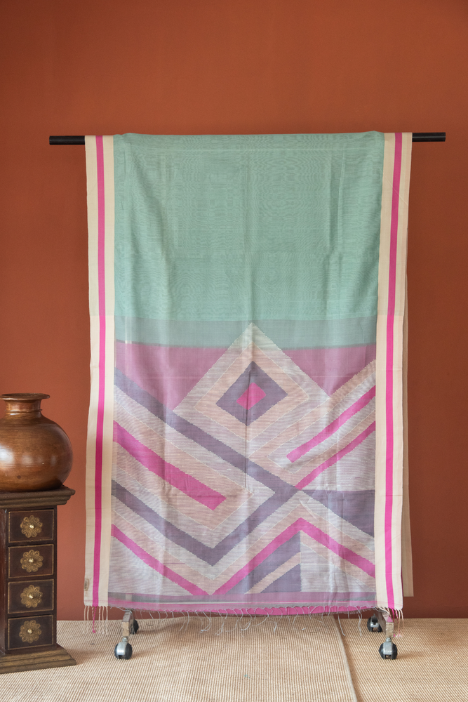 
                  
                    Linen Silk Jamdhani Saree
                  
                