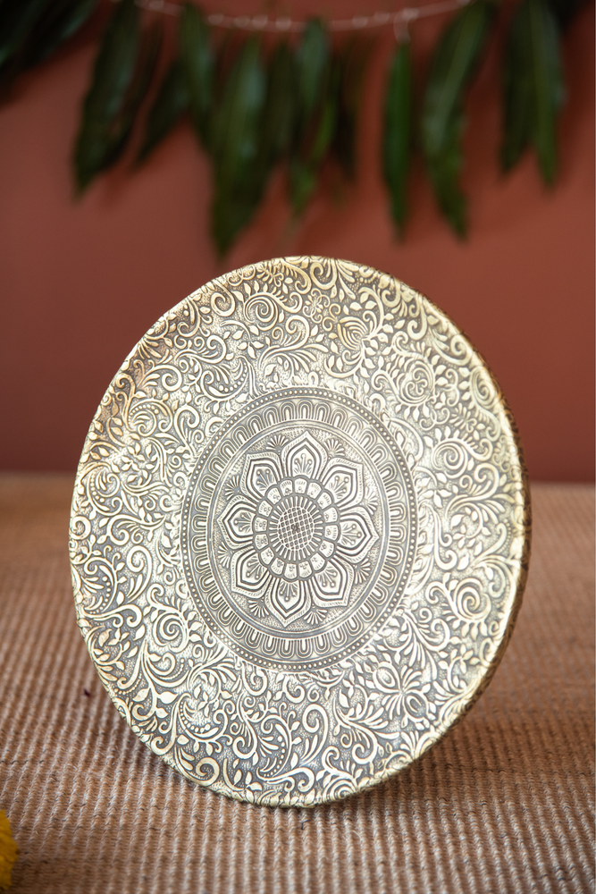 
                  
                    Wooden Plate Brass
                  
                