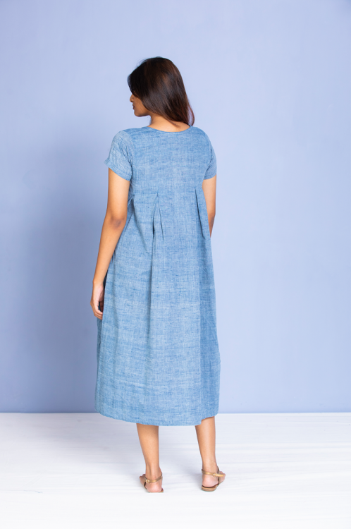 
                  
                    Long Pleated Handwoven Dress
                  
                