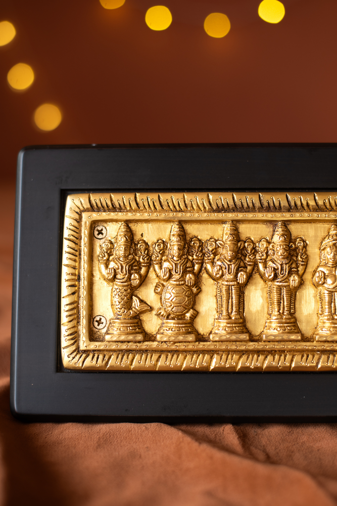 
                  
                    Brass Dhasaavathaaram With frame
                  
                