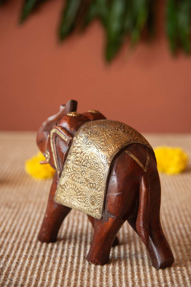 
                  
                    Wooden Elephant Brass Ftd
                  
                