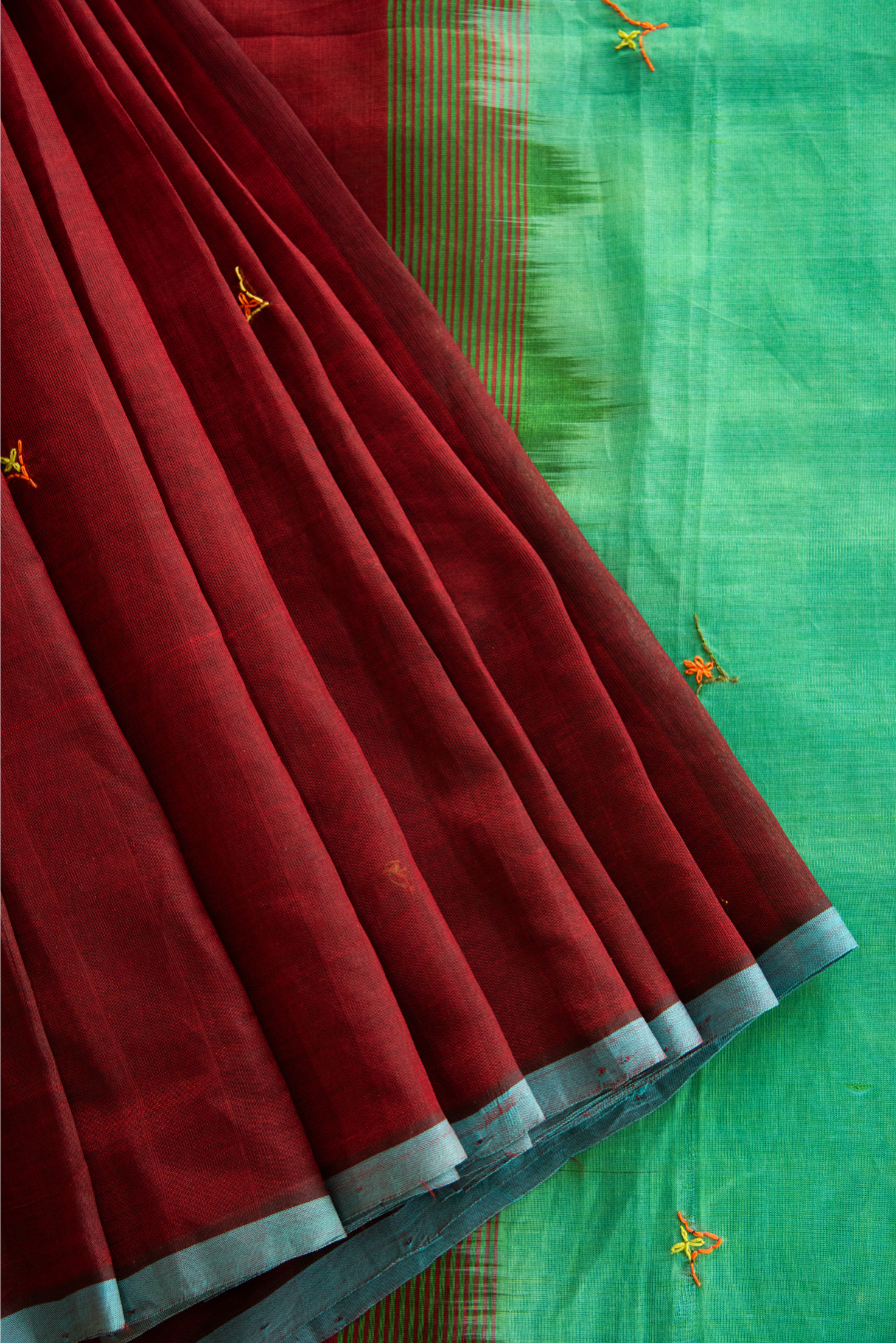 Silk Cotton Lambadiwork Saree