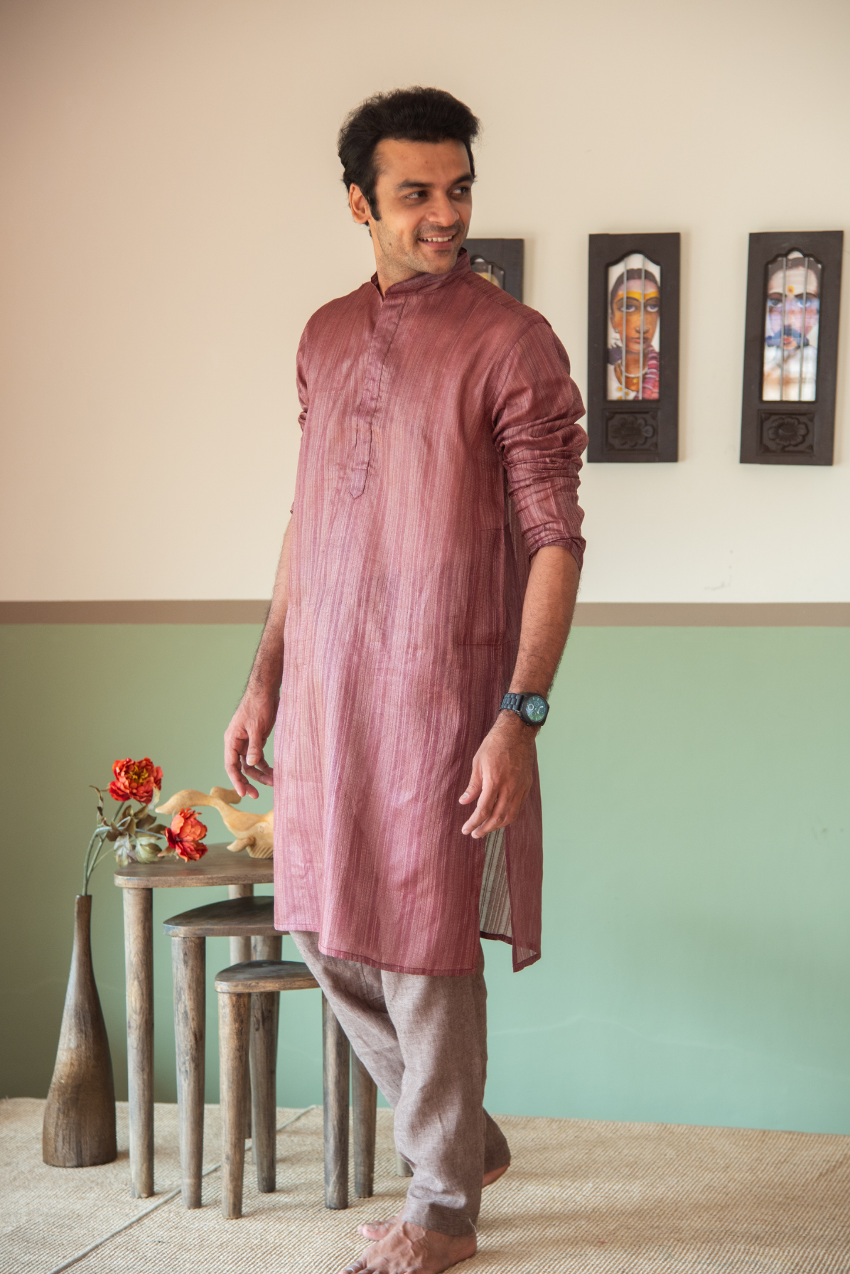 
                  
                    MENS LONG KURTA H/S TUSSAR SILK
                  
                