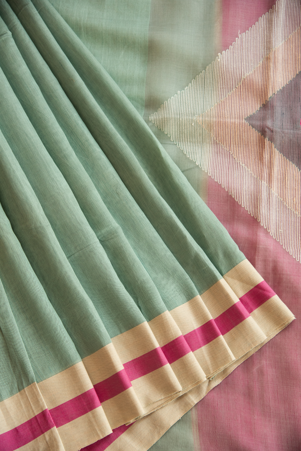 Linen Silk Jamdhani Saree