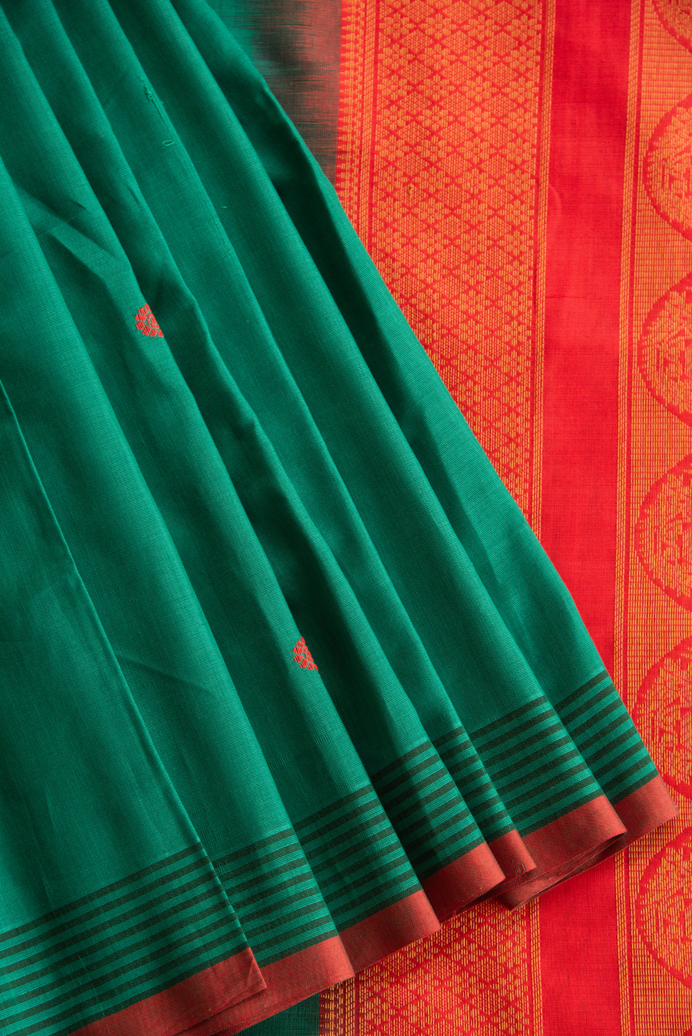 Handloom Mercerized Cotton Saree