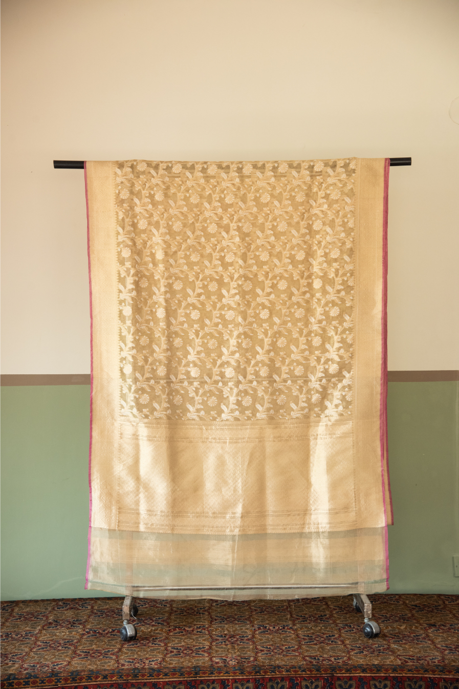 
                  
                    Silk Benares Tissue Saree
                  
                