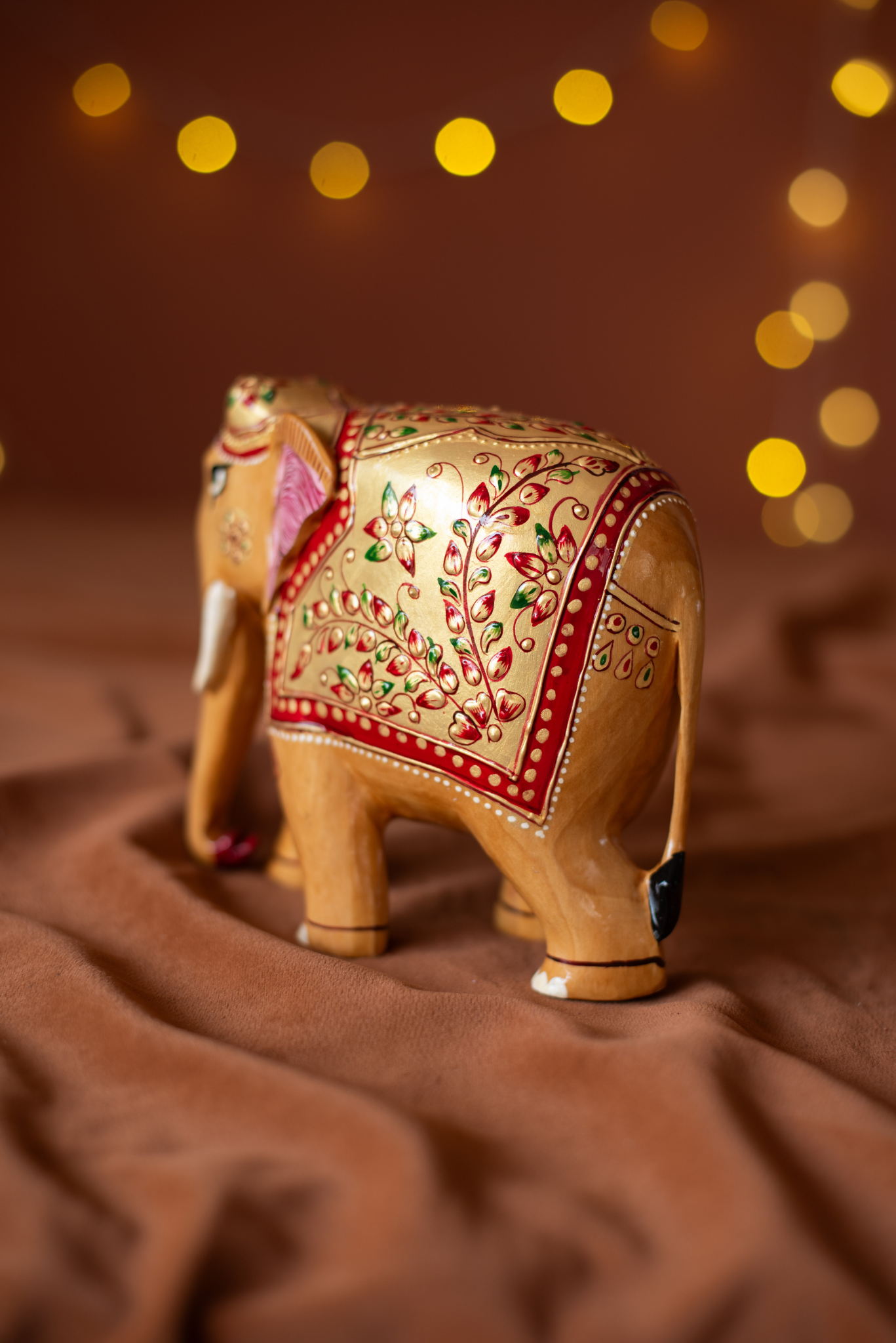 
                  
                    Wooden Elephant Embose Painting
                  
                