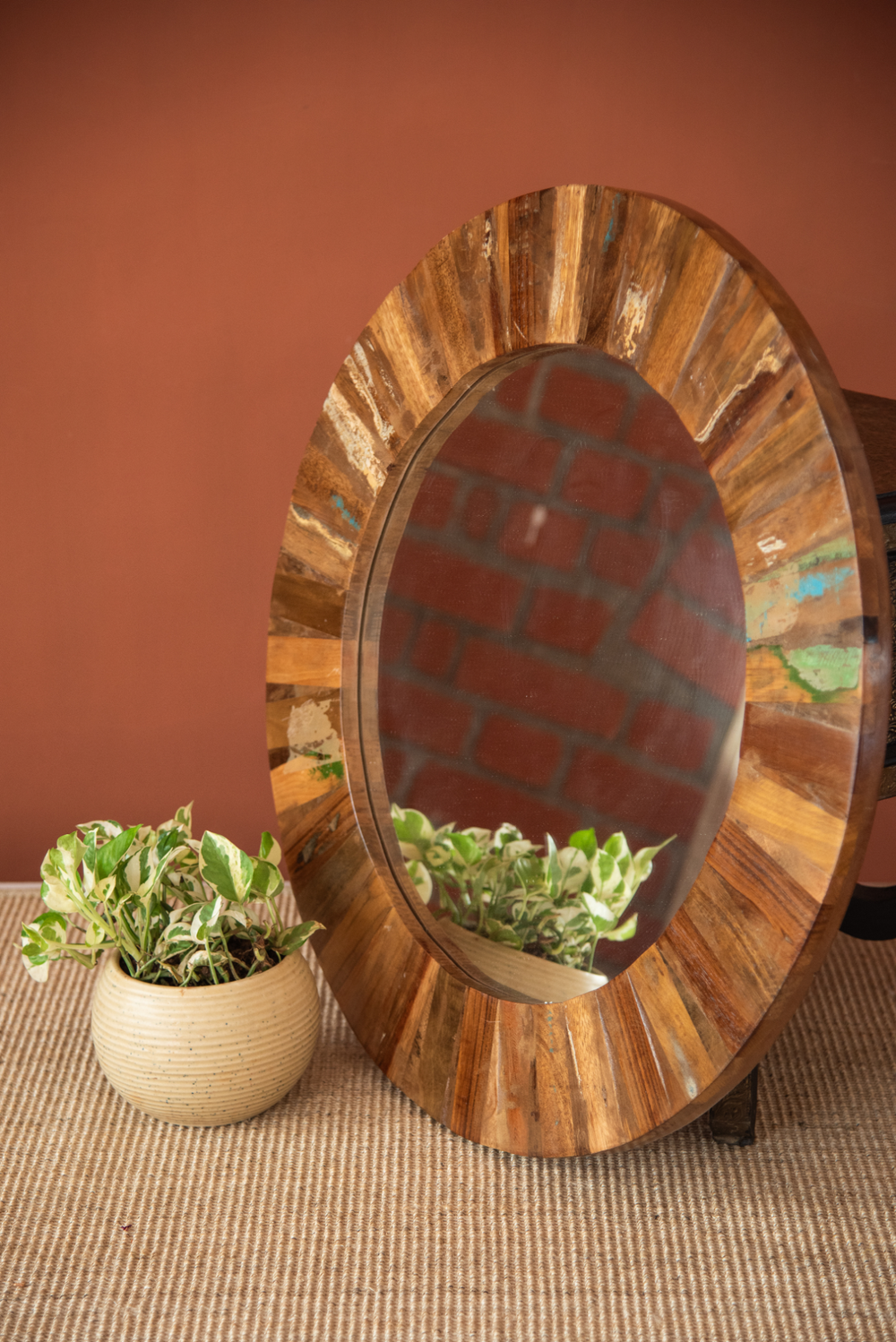 Wooden Mirror Frame Rustic