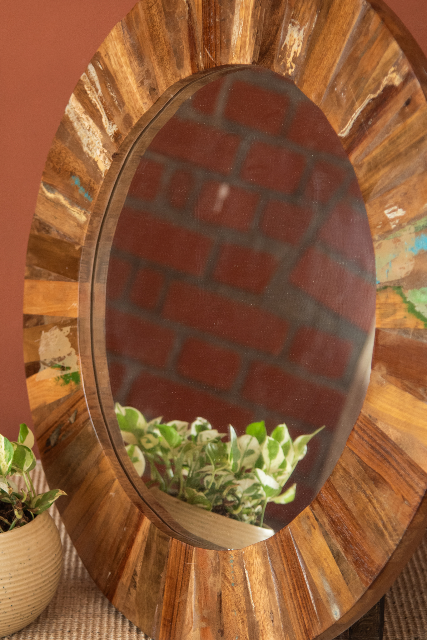 
                  
                    Wooden Mirror Frame Rustic
                  
                