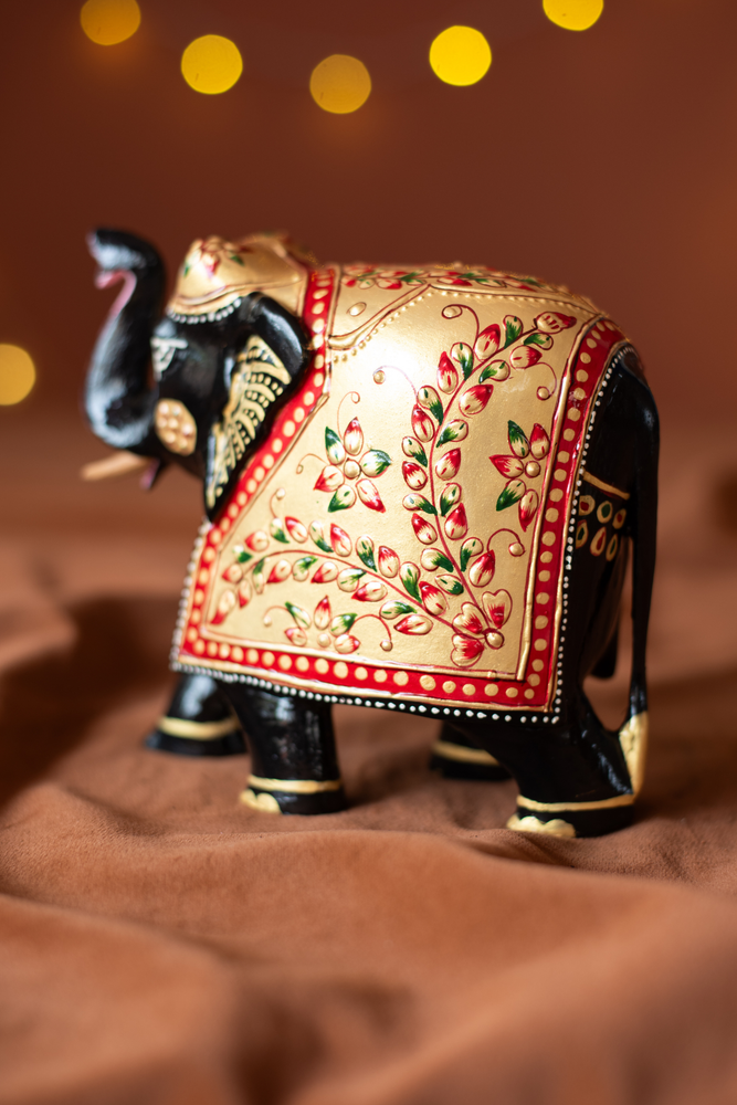 
                  
                    Wooden Elephant Embose Painting
                  
                