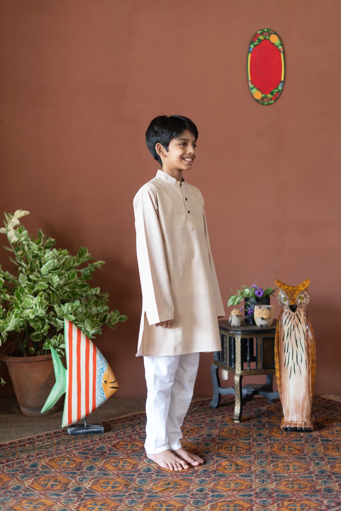 
                  
                    Handwoven Cotton Full Sleeve Kurta
                  
                