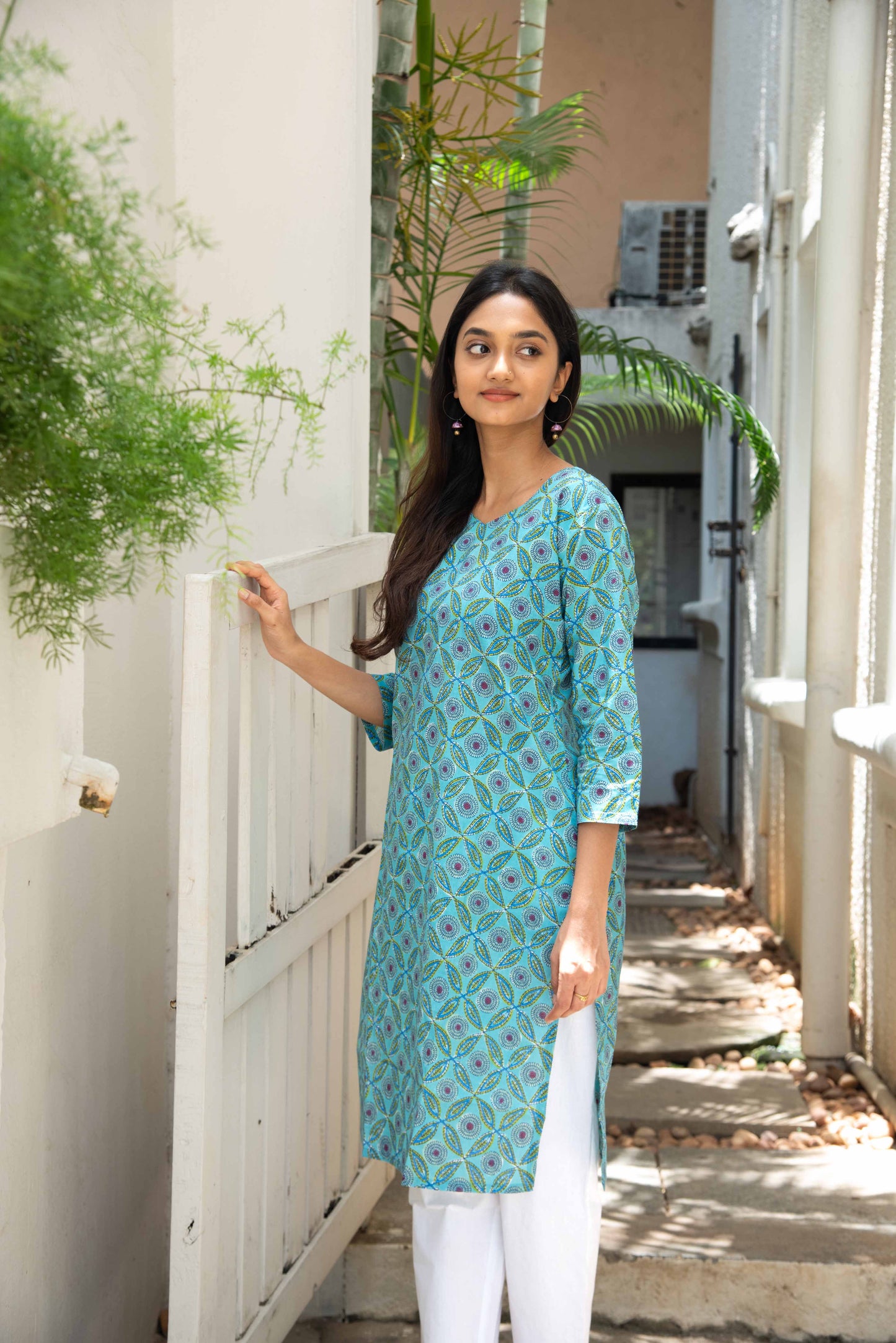 
                  
                    Long Kurta - ¾ Sleeve
                  
                