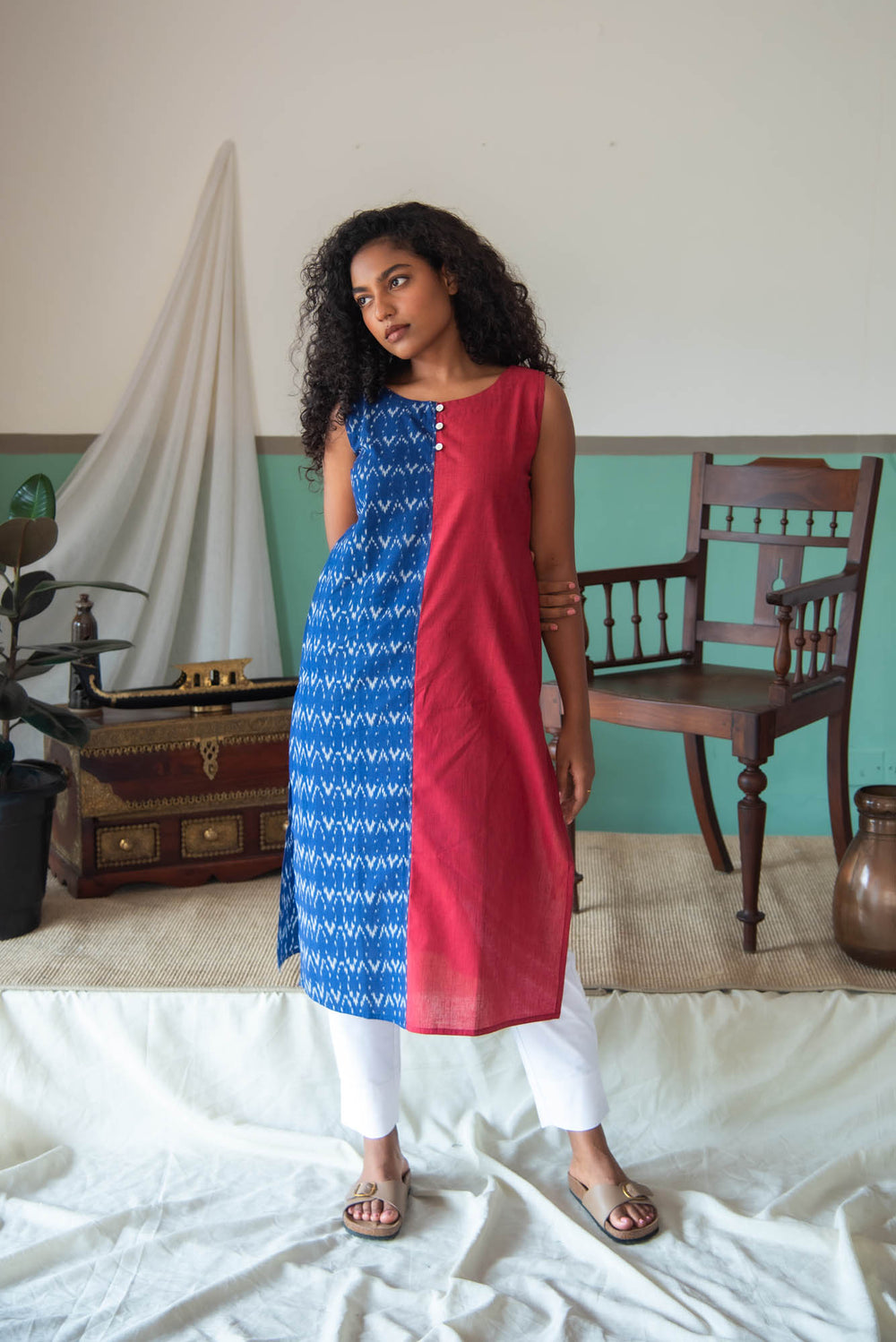 WOMEN LONG KURTHA S/LESS